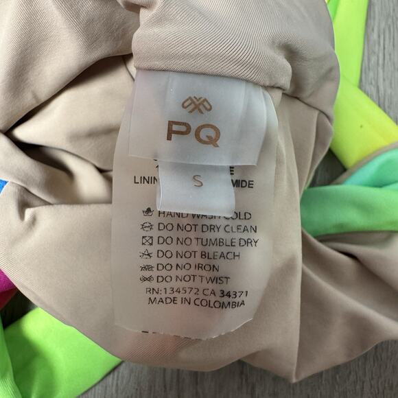 PQ X REVOLVE ALEX ONE PIECE SWIMSUIT IN RAINBOW SIZE SMALL - Picture 4 of 7